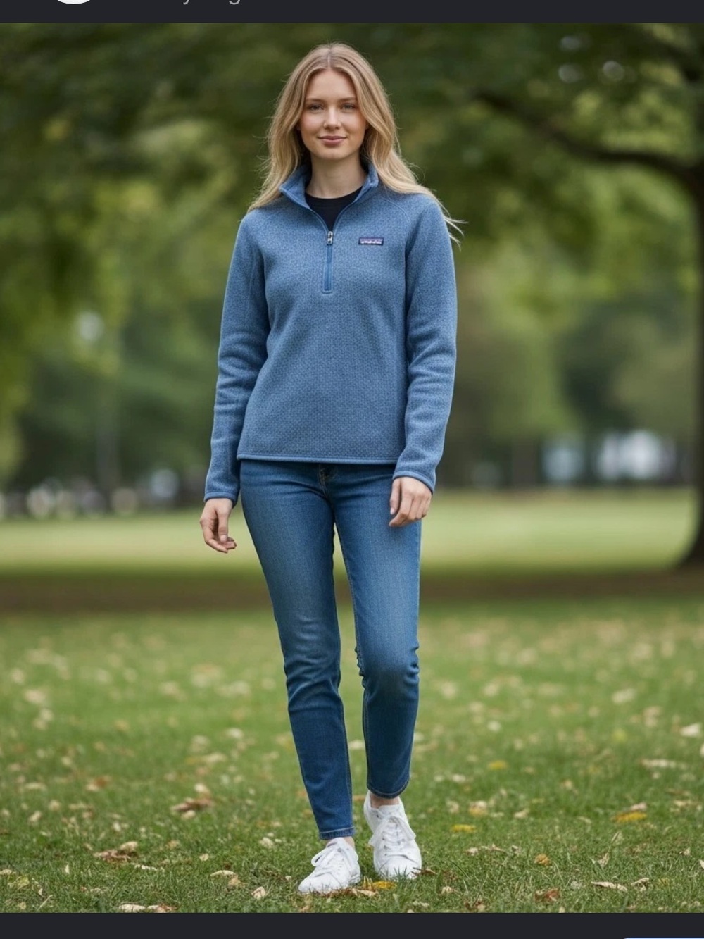 Patagonia Women's Better Sweater Slate Navy Blue 1/4 Zip Pullover